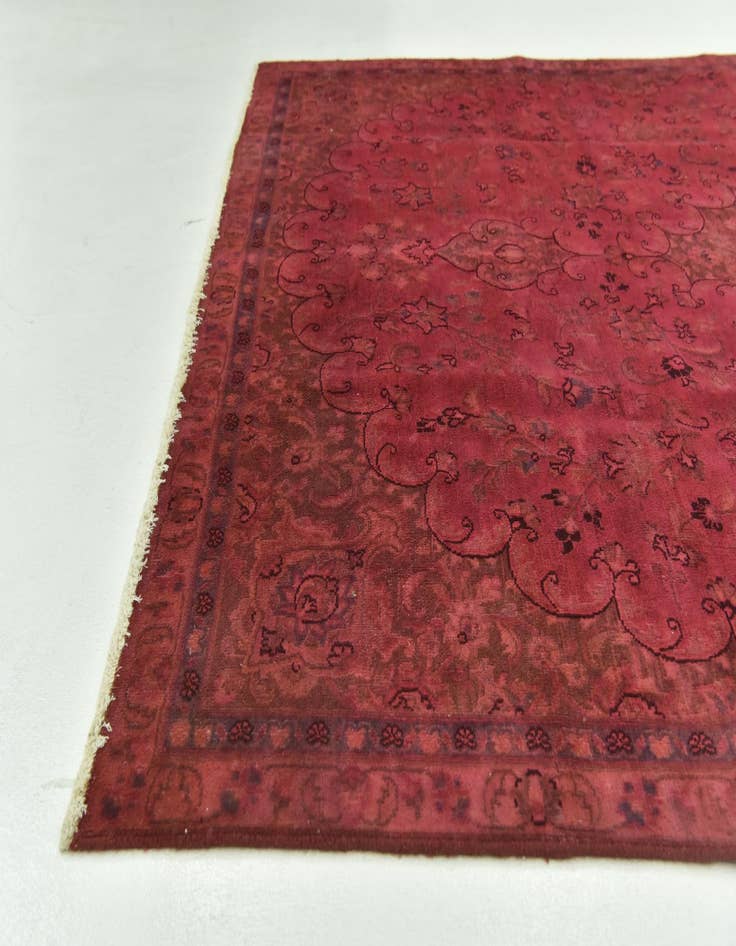 Detail image of  5' 10 x 8' 10  Hand Knotted Ultra Vintage Persian Wool Rug