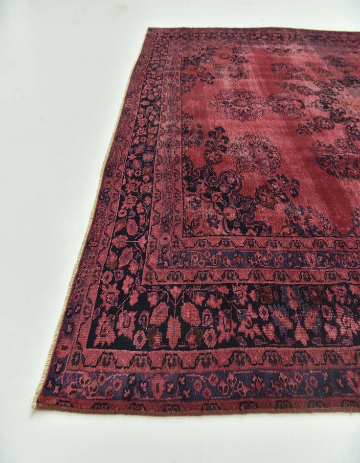 Detail image of  7' 9 x 10' 4  Hand Knotted Ultra Vintage Persian Wool Rug