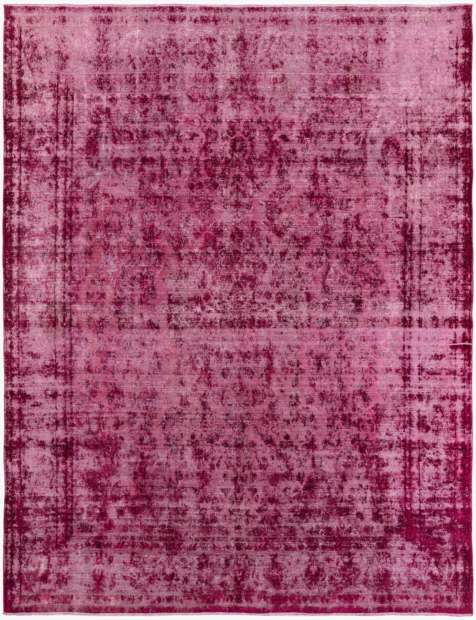  9' 7 x 12' 7  Hand Knotted Ultra Vintage Persian Wool Rug