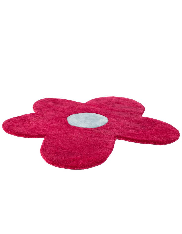 Detail image of  3' 1 x 3' 1 Happy Rugs Funky Flower Wool Round