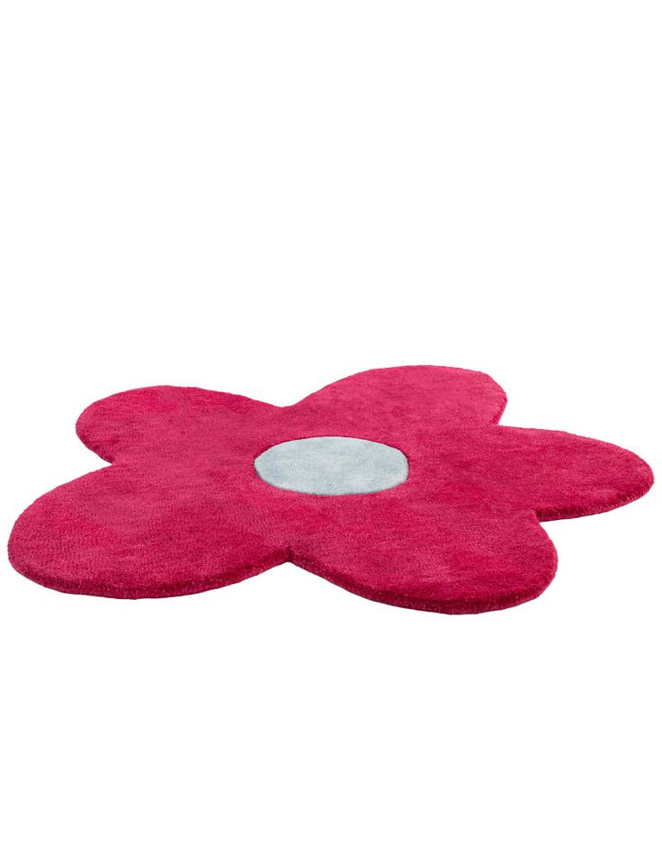 Detail image of  3' 1 x 3' 1 Happy Rugs Funky Flower Wool Round