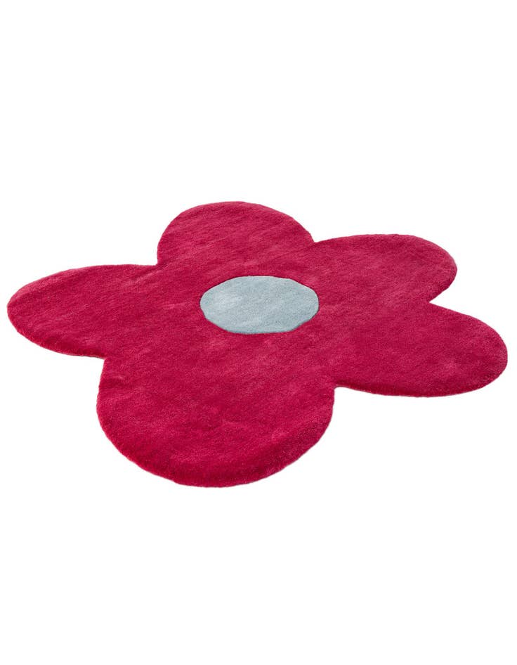 Detail image of  4' 1 x 4' 1 Happy Rugs Funky Flower Wool Round