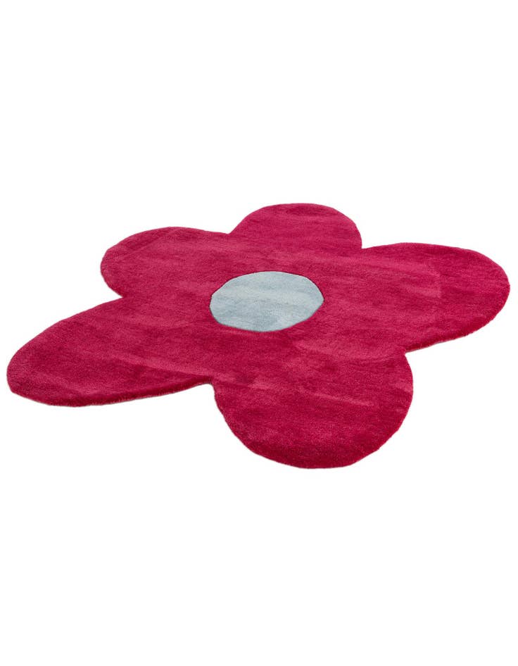 Detail image of  4' 1 x 4' 1 Happy Rugs Funky Flower Wool Round