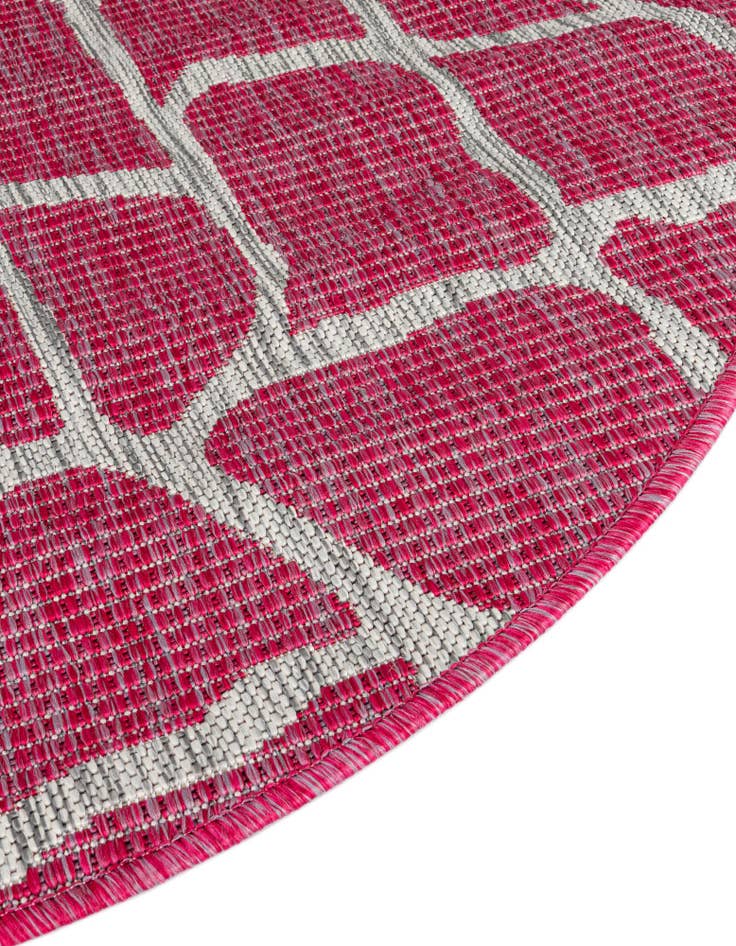 Detail image of  4' x 4'  Washable Safari Indoor / Outdoor Round Rug