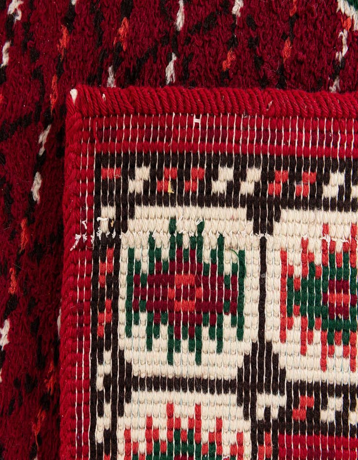 Detail image of  4' 1 x 7' 10  Hand Knotted Moroccan Wool Runner Rug