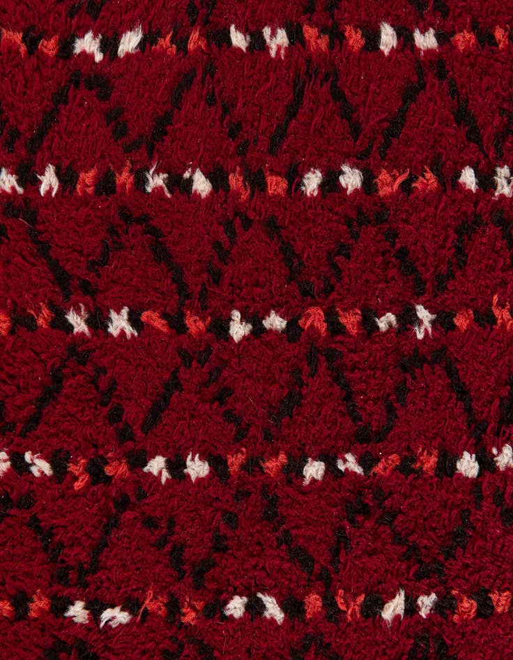 Detail image of  4' 1 x 7' 10  Hand Knotted Moroccan Wool Runner Rug