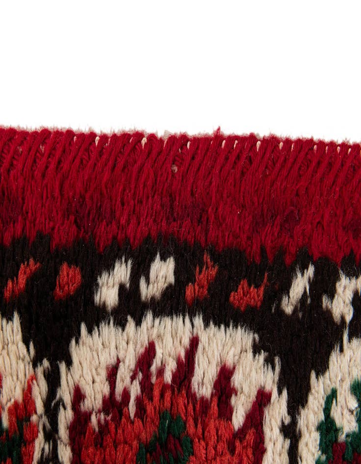 Detail image of  4' 1 x 7' 10  Hand Knotted Moroccan Wool Runner Rug