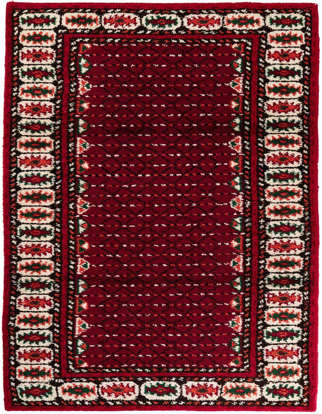 Primary image  4' 1 x 7' 10  Hand Knotted Moroccan Wool Runner Rug
