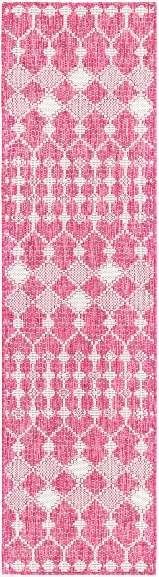  2' x 8'  Washable Lattice Indoor / Outdoor Runner Rug