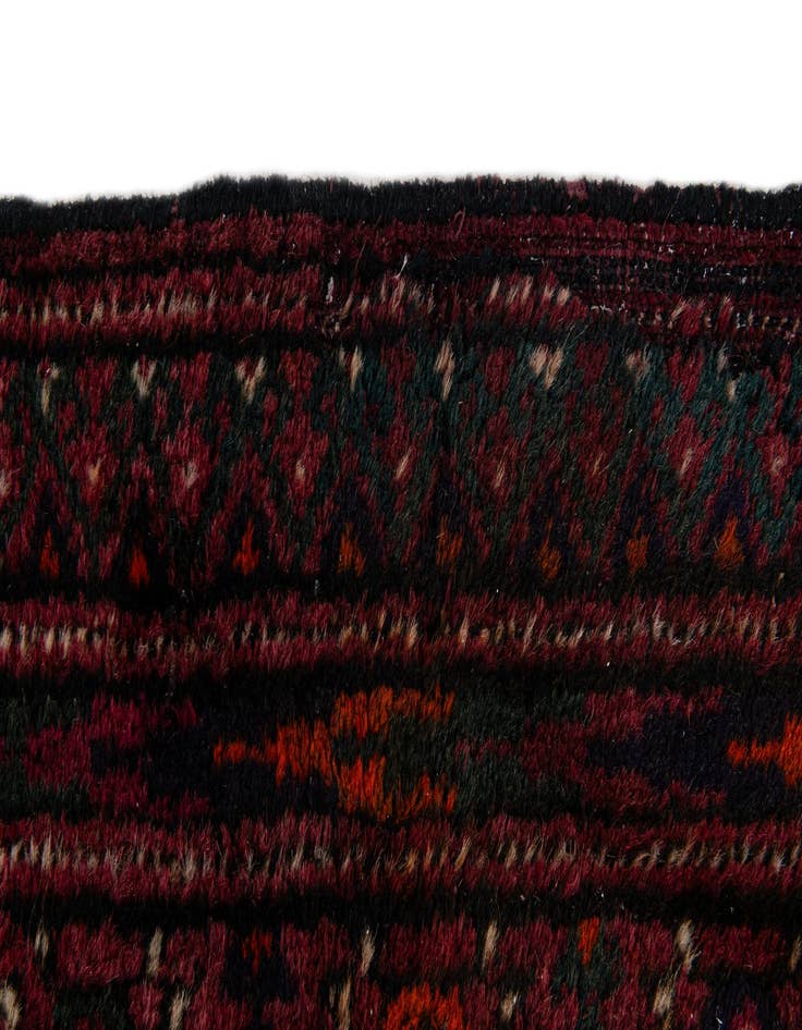 Detail image of  3' 11 x 6' 11  Hand Knotted Torkaman Oriental Wool Runner Rug