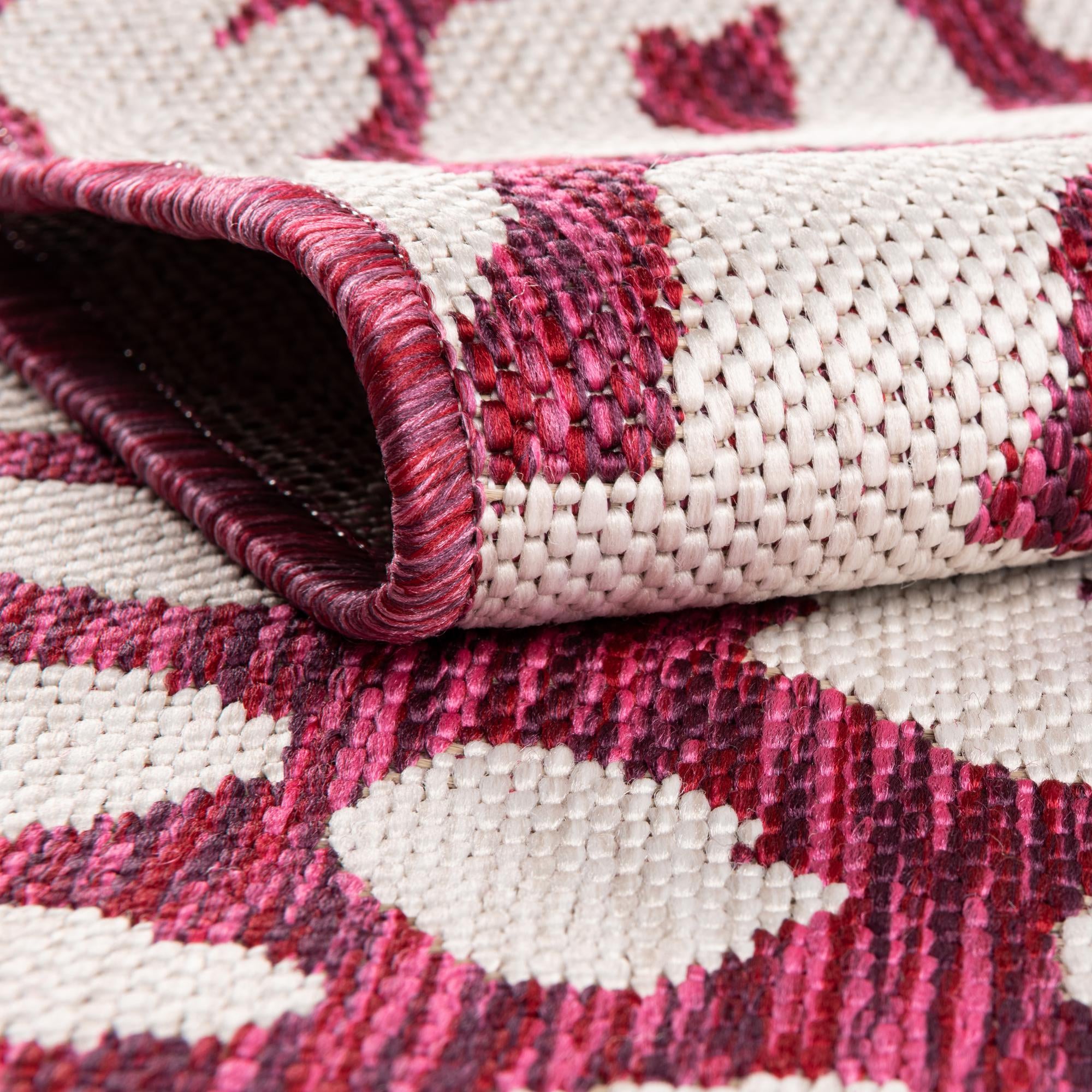 Magenta 10' x 10' Safari Indoor / Outdoor Square Rug | Rugs.com
