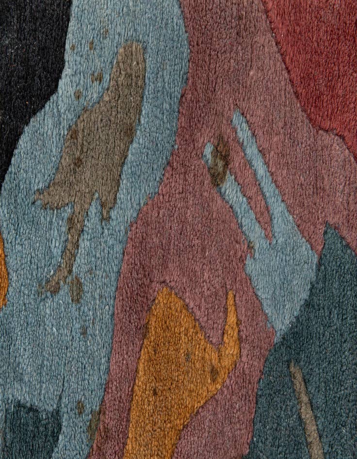 Detail image of  8' 3 x 8' 3  Hand Knotted Tibet Wool Square Rug