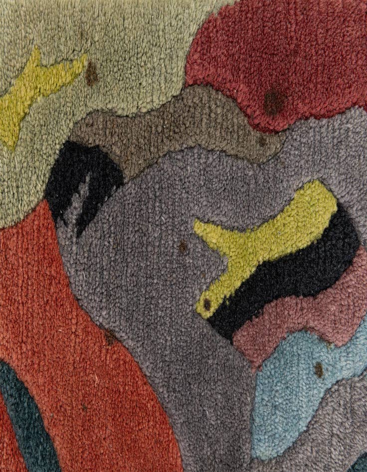 Detail image of  8' 3 x 8' 3  Hand Knotted Tibet Wool Square Rug