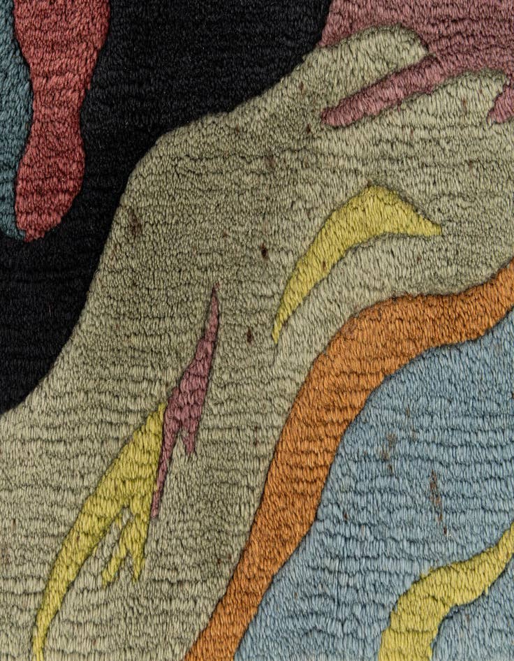 Detail image of  8' 3 x 8' 3  Hand Knotted Tibet Wool Square Rug