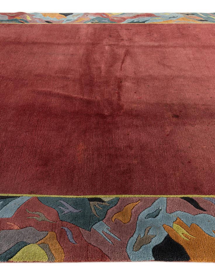 Detail image of  8' 3 x 8' 3  Hand Knotted Tibet Wool Square Rug