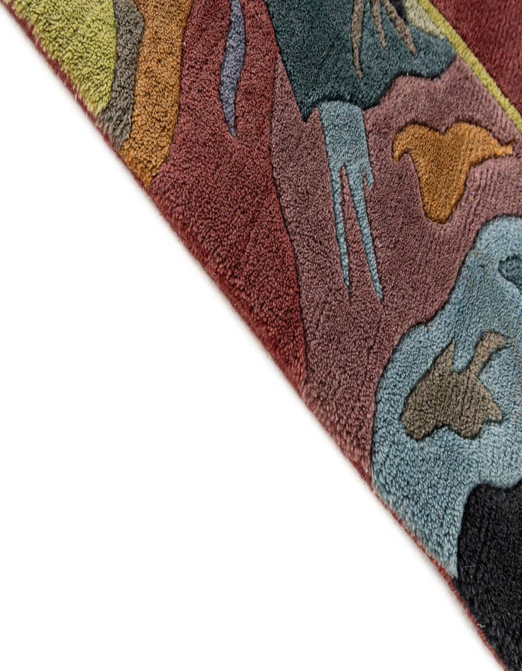 Detail image of  8' 3 x 8' 3  Hand Knotted Tibet Wool Square Rug