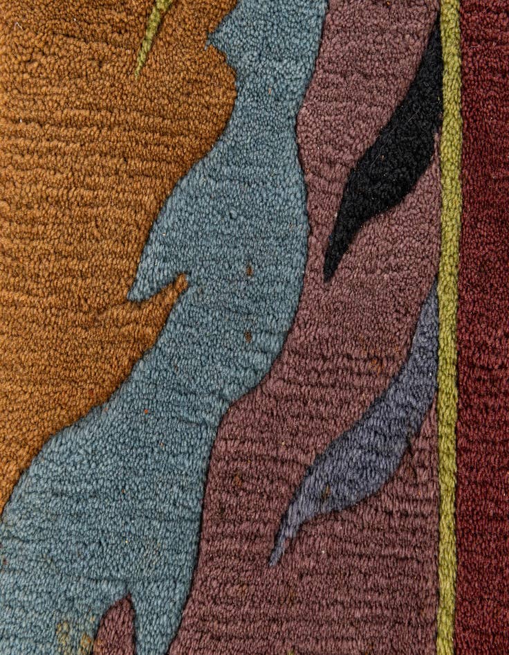 Detail image of  8' 3 x 8' 3  Hand Knotted Tibet Wool Square Rug