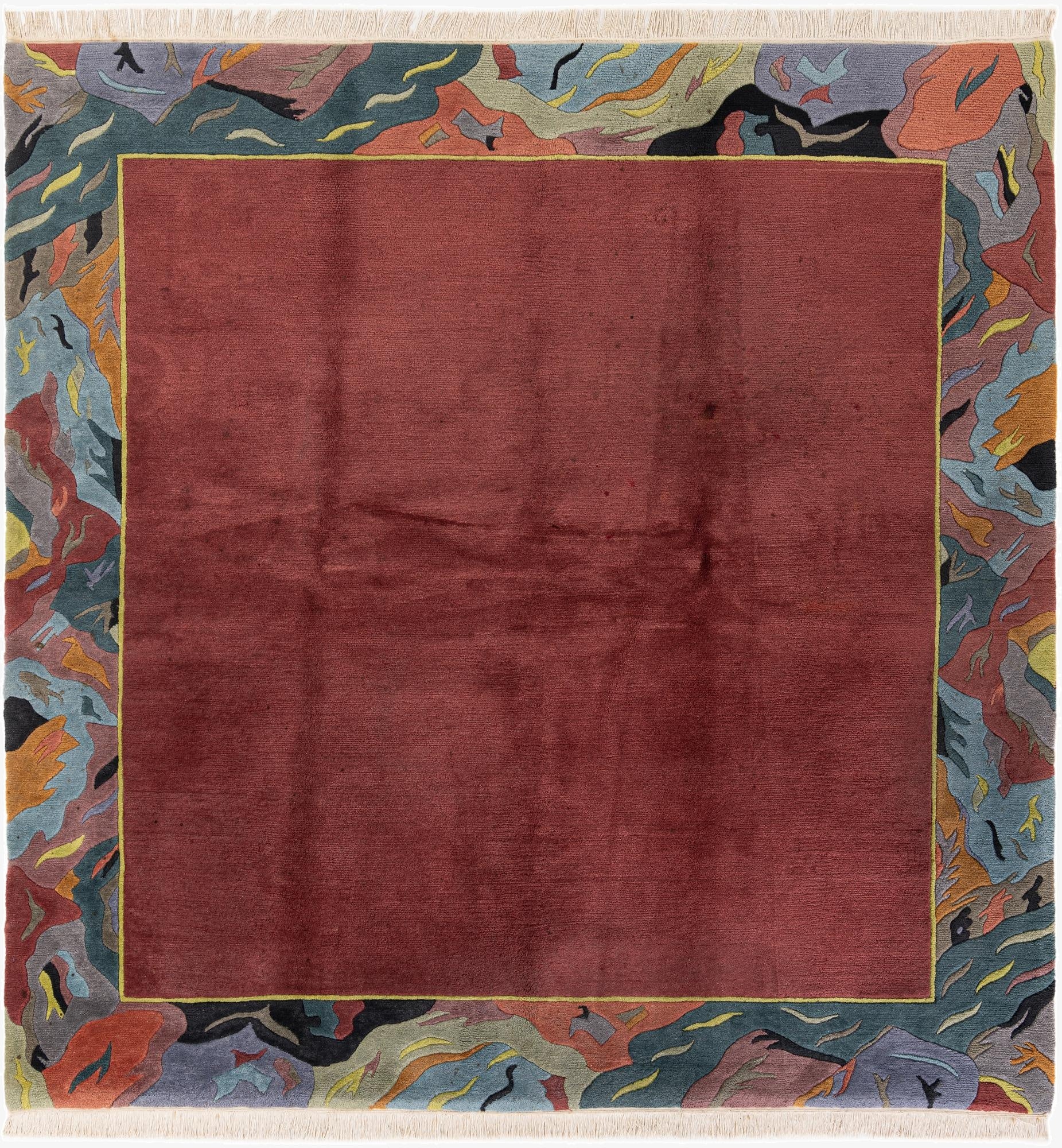  8' 3 x 8' 3  Hand Knotted Tibet Wool Square Rug