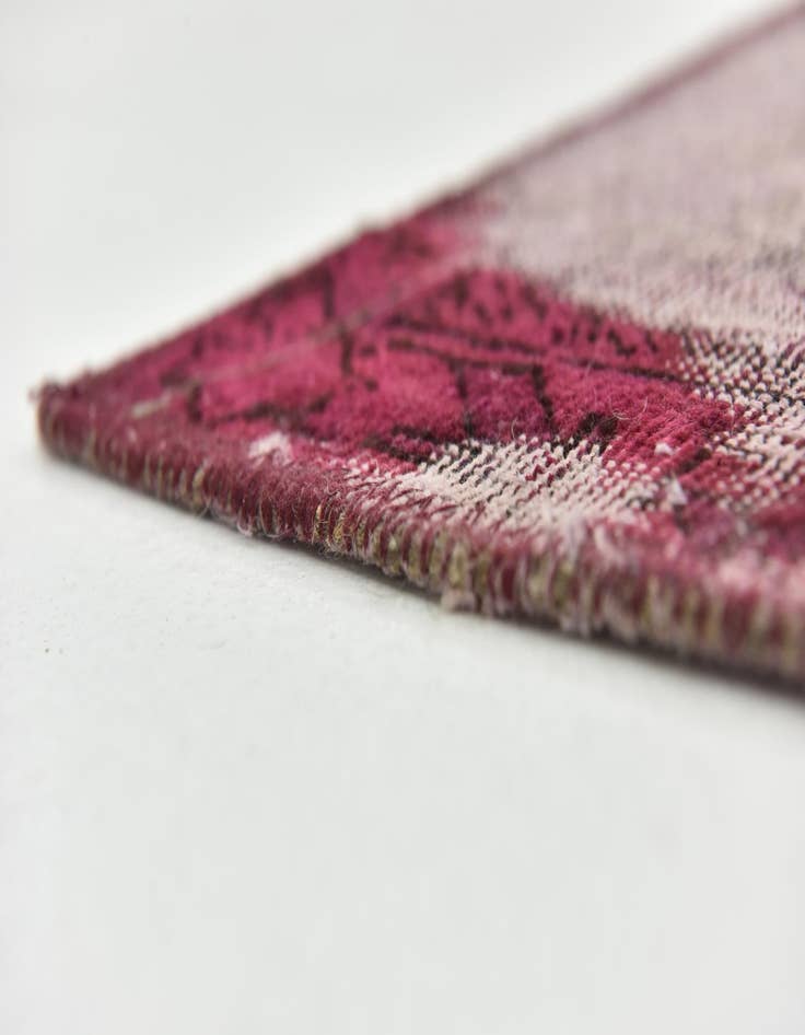 Detail image of  4' 4 x 4' 10  Hand Knotted Ultra Vintage Persian Wool Square Rug