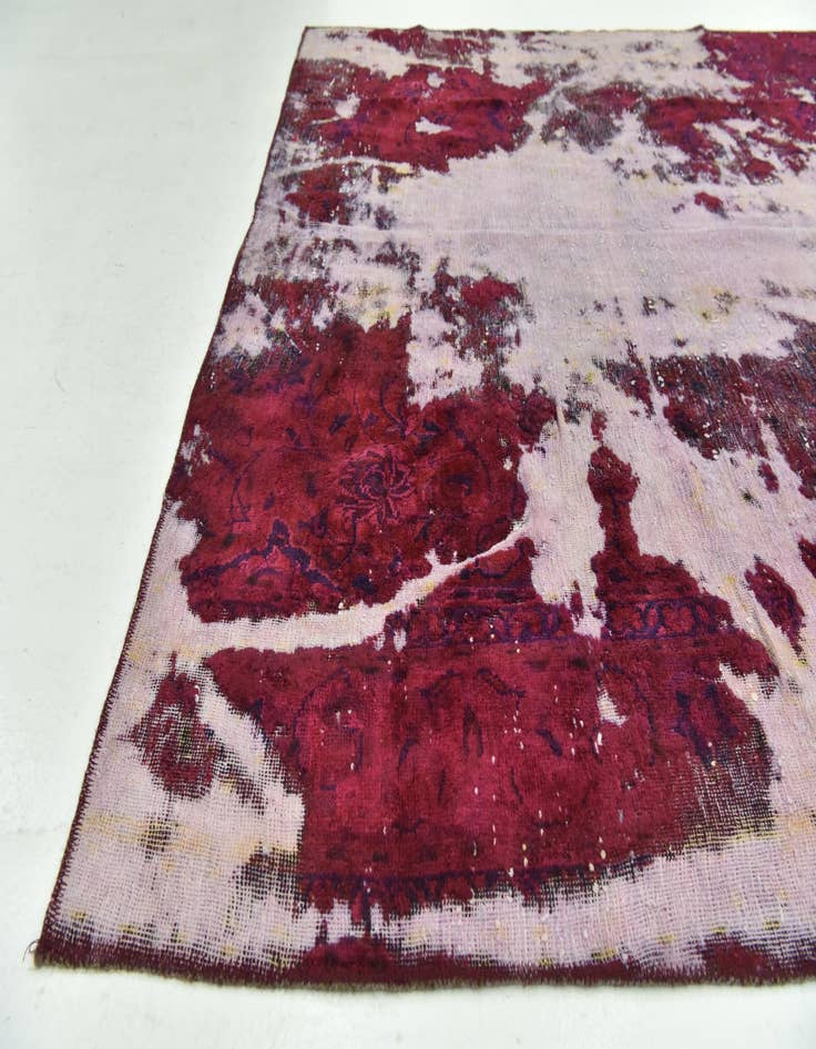 Detail image of  6' 9 x 6' 10  Hand Knotted Ultra Vintage Persian Wool Square Rug