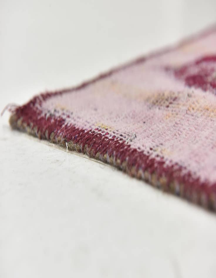 Detail image of  6' 9 x 6' 10  Hand Knotted Ultra Vintage Persian Wool Square Rug