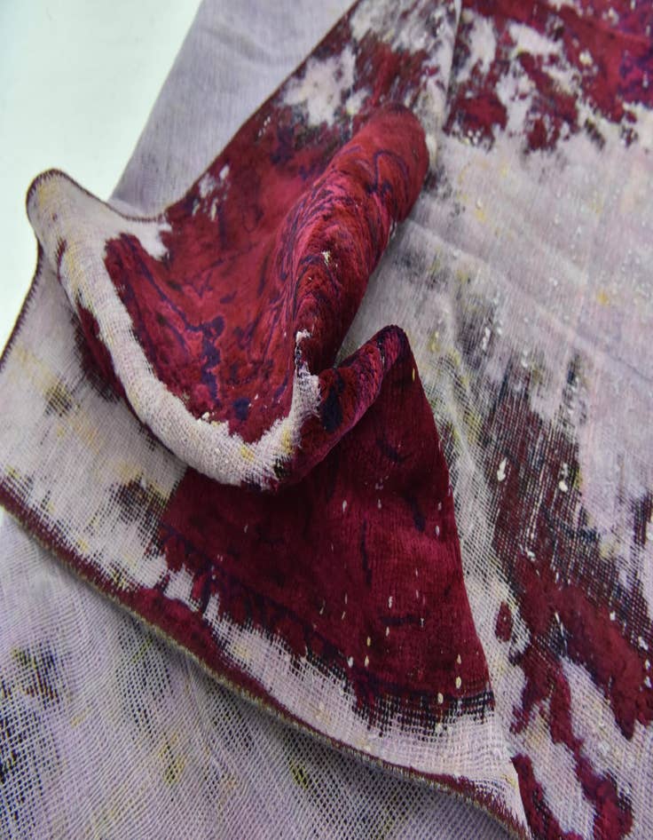 Detail image of  6' 9 x 6' 10  Hand Knotted Ultra Vintage Persian Wool Square Rug