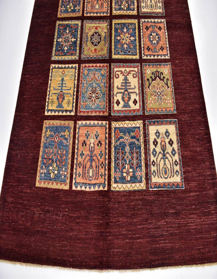 Detail image of  5' 7 x 8'  Hand Knotted Ariana Ziegler Rug