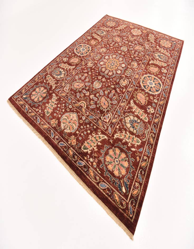 Detail image of  6' 11 x 9' 9  Hand Knotted Ariana Ziegler Rug