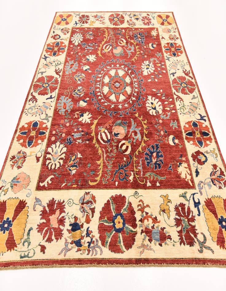 Detail image of  6' 9 x 9' 6  Hand Knotted Ariana Ziegler Rug