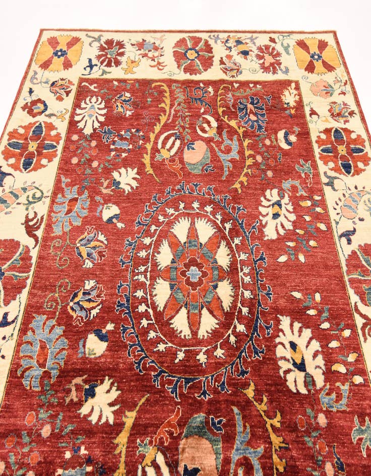 Detail image of  6' 9 x 9' 6  Hand Knotted Ariana Ziegler Rug