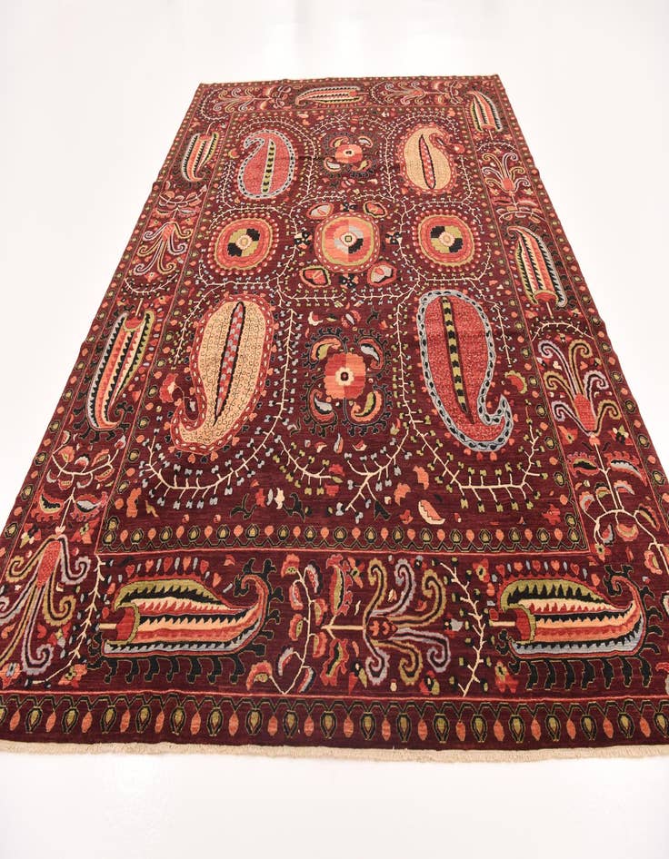 Detail image of  9' 1 x 12' 2  Hand Knotted Ariana Ziegler Oriental Rug