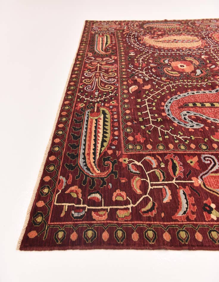 Detail image of  9' 1 x 12' 2  Hand Knotted Ariana Ziegler Oriental Rug