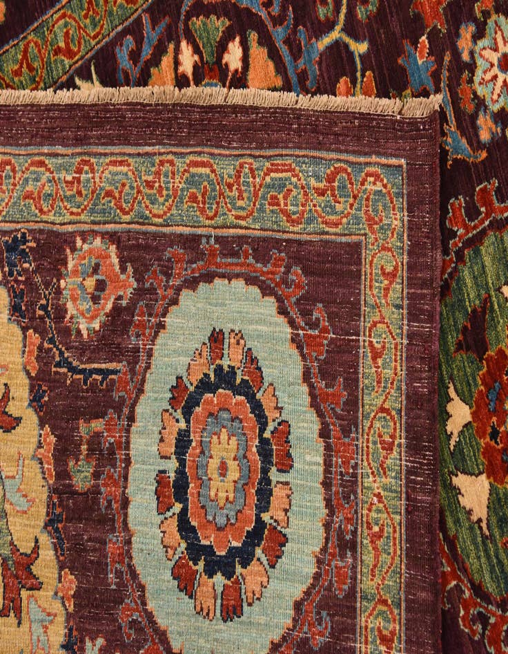 Detail image of  6' 3 x 8' 2  Hand Knotted Ariana Ziegler Oriental Rug
