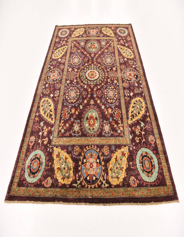 Detail image of  6' 3 x 8' 2  Hand Knotted Ariana Ziegler Oriental Rug