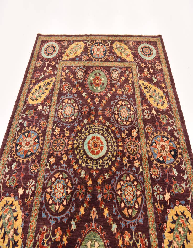 Detail image of  6' 3 x 8' 2  Hand Knotted Ariana Ziegler Oriental Rug