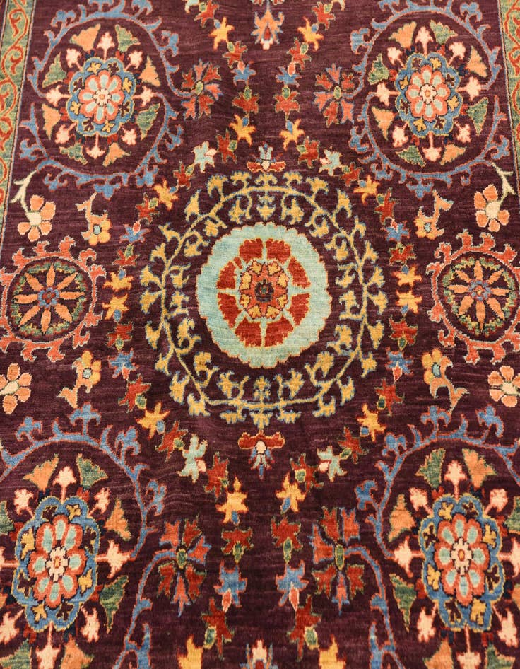 Detail image of  6' 3 x 8' 2  Hand Knotted Ariana Ziegler Oriental Rug