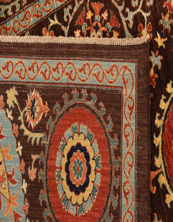 Detail image of  6' 2 x 8' 2  Hand Knotted Ariana Ziegler Oriental Rug