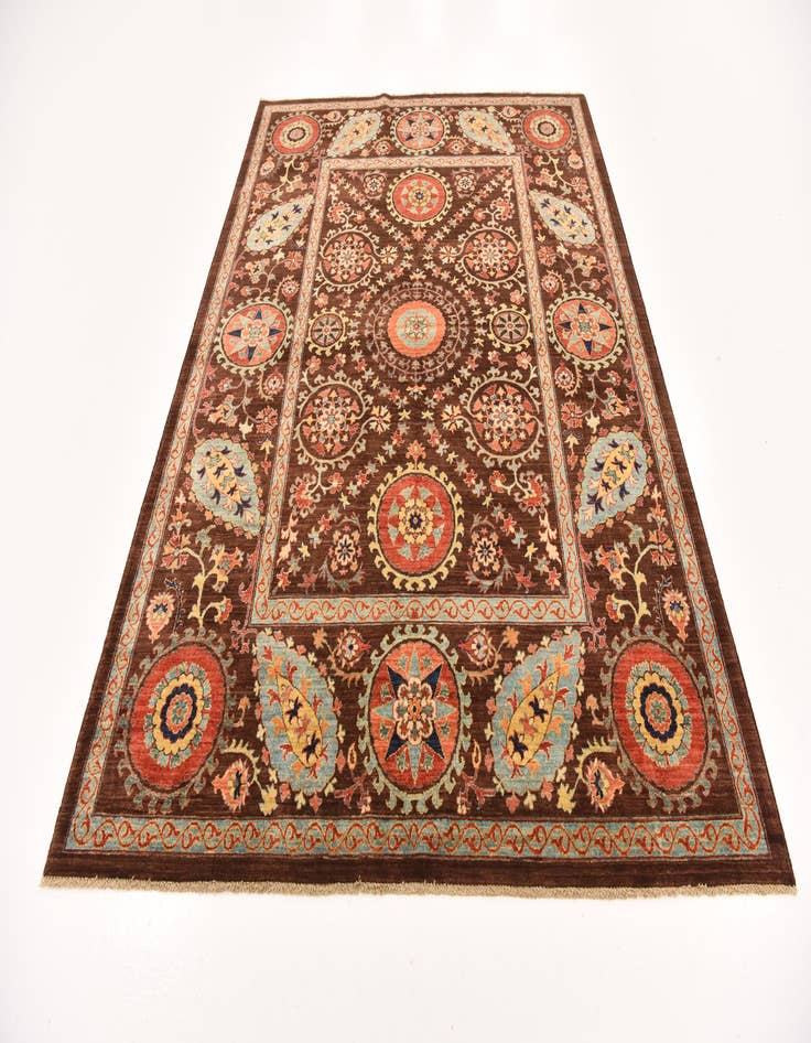 Detail image of  6' 2 x 8' 2  Hand Knotted Ariana Ziegler Oriental Rug