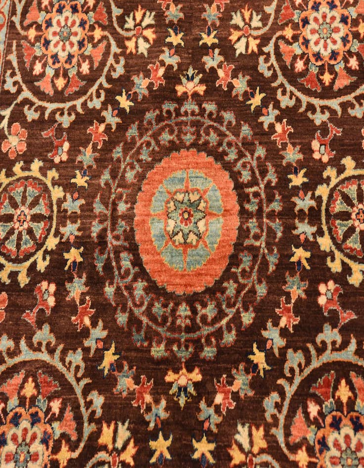 Detail image of  6' 2 x 8' 2  Hand Knotted Ariana Ziegler Oriental Rug
