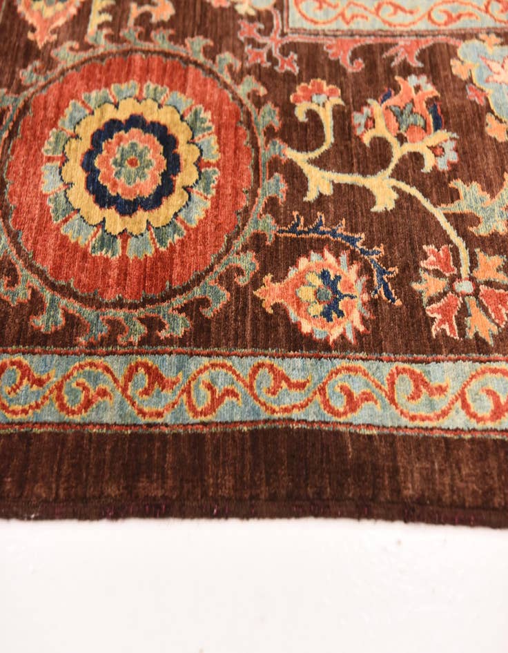 Detail image of  6' 2 x 8' 2  Hand Knotted Ariana Ziegler Oriental Rug