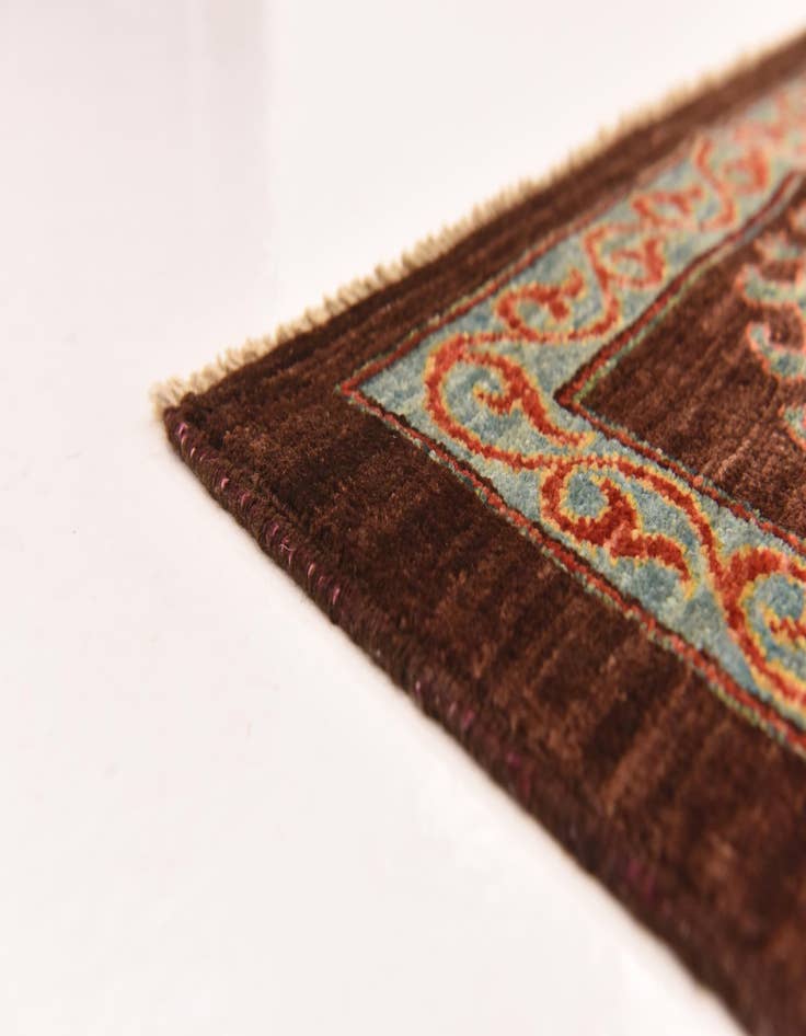 Detail image of  6' 2 x 8' 2  Hand Knotted Ariana Ziegler Oriental Rug