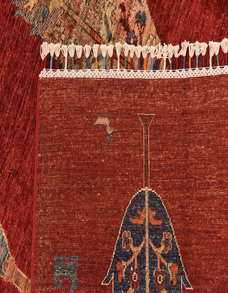Detail image of  7' x 9' 6  Hand Knotted Ariana Ziegler Rug