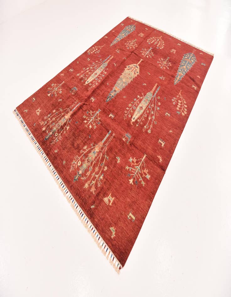 Detail image of  7' x 9' 6  Hand Knotted Ariana Ziegler Rug