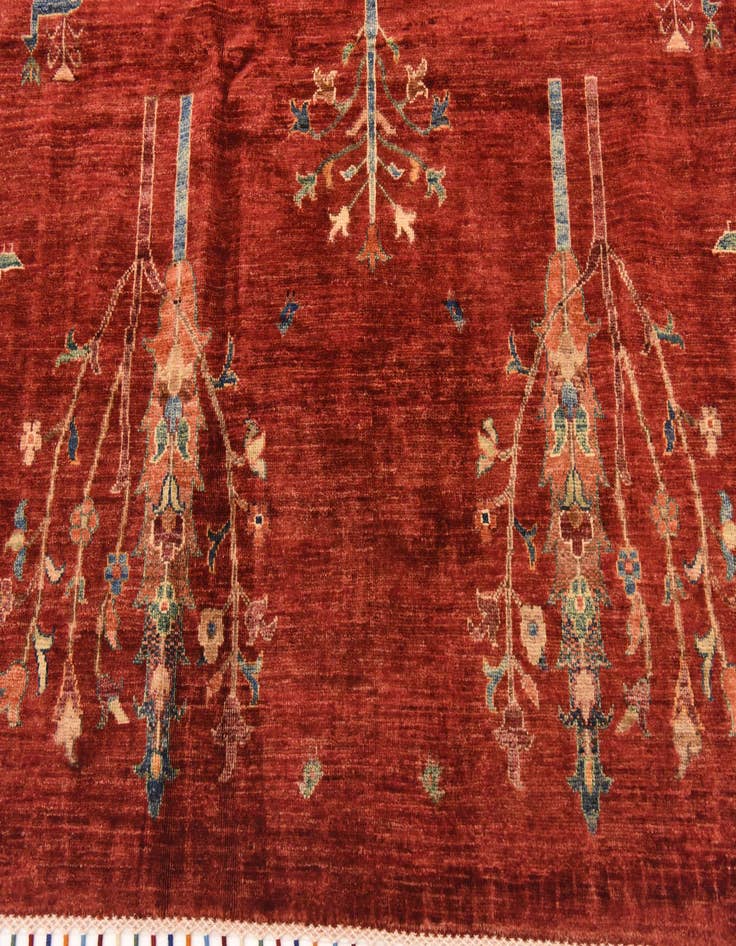 Detail image of  7' x 9' 6  Hand Knotted Ariana Ziegler Rug