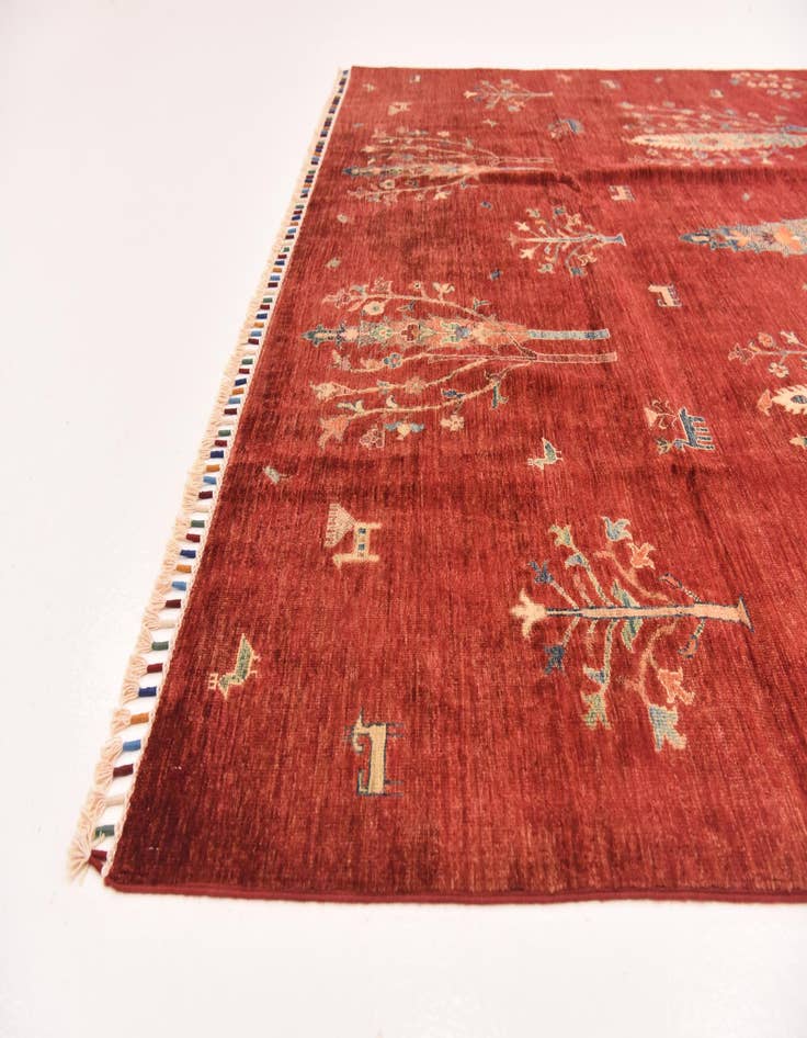 Detail image of  7' x 9' 6  Hand Knotted Ariana Ziegler Rug