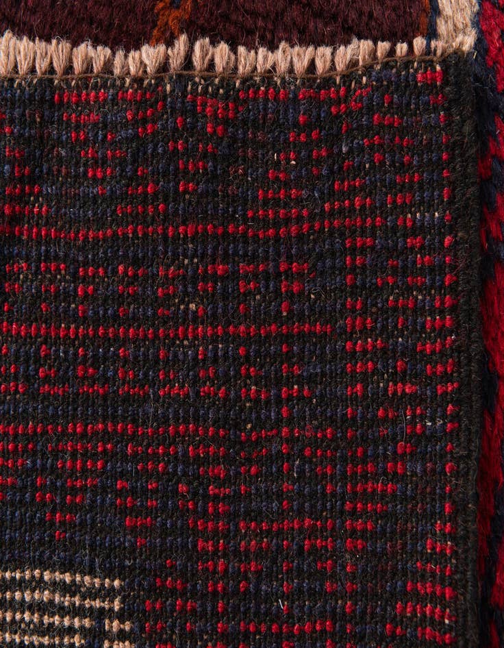 Detail image of  3' x 4' 8  Hand Knotted Balouch Persian Wool Rug