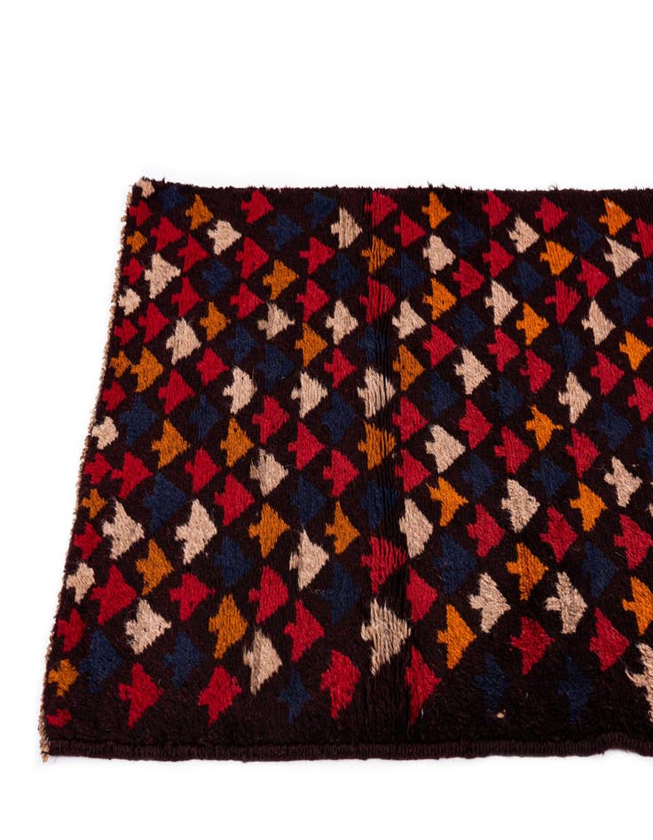 Detail image of  2' 9 x 4' 7  Hand Knotted Balouch Persian Wool Rug