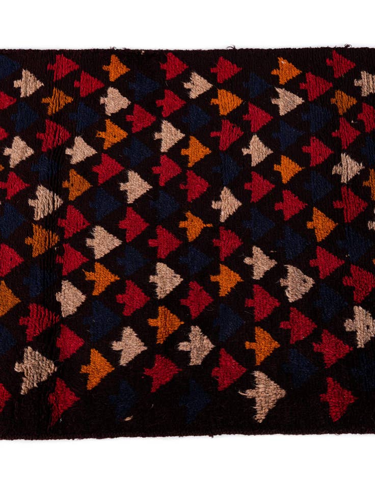 Detail image of  2' 9 x 4' 7  Hand Knotted Balouch Persian Wool Rug