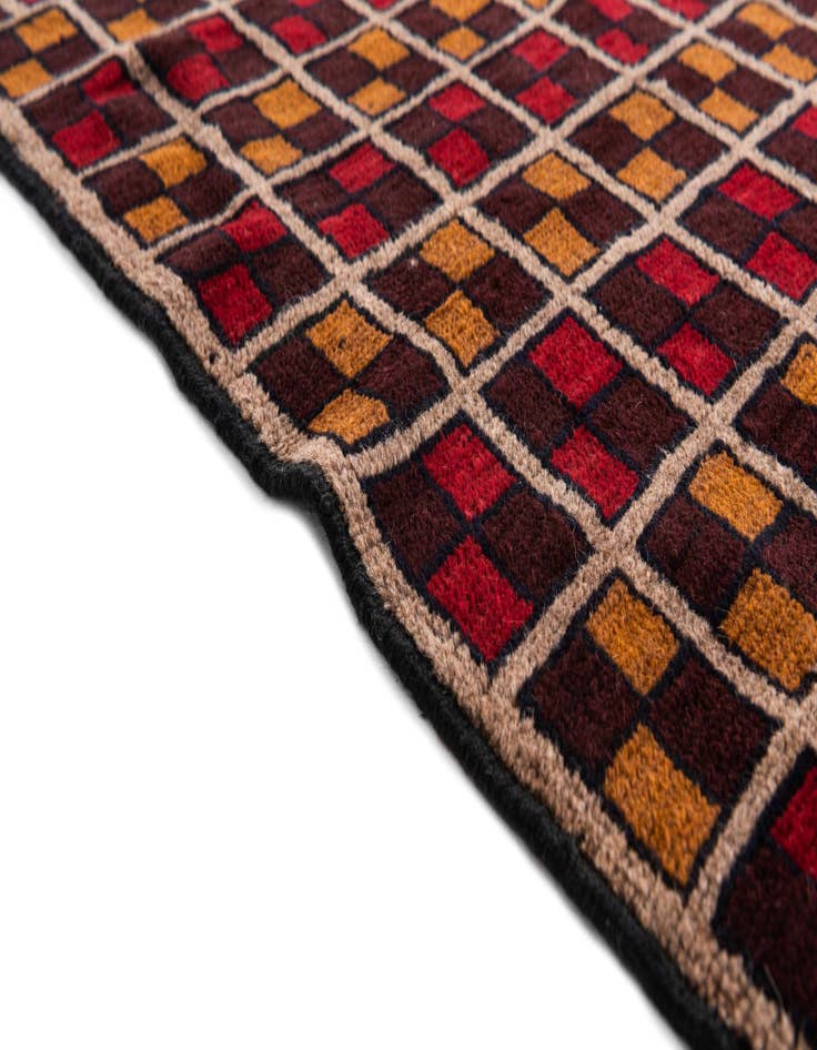 Detail image of  3' x 4' 3  Hand Knotted Balouch Persian Wool Rug