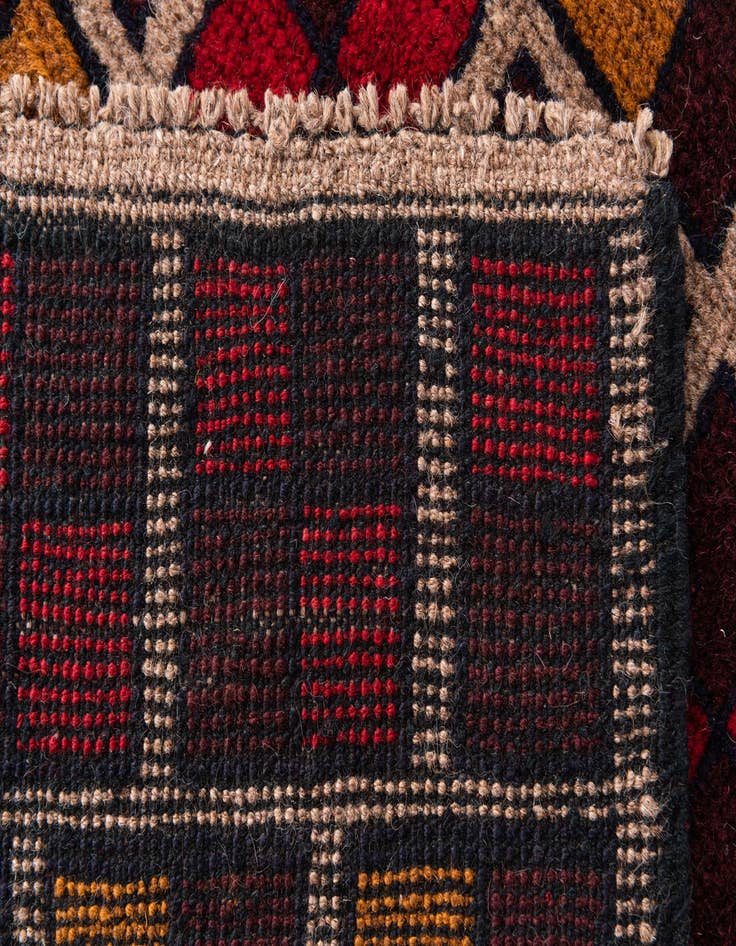 Detail image of  3' x 4' 3  Hand Knotted Balouch Persian Wool Rug